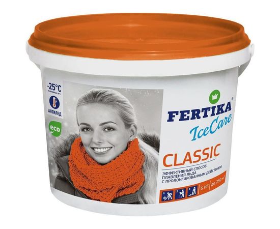 Противогололедный реагент Fertika Icecare Classic 5 кг 4620005610989 