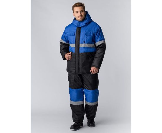 Зимний костюм Факел Профи, васильковый/черный, р. 48-50, рост 170-176 87468913.003 