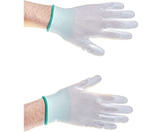 Нейлоновые перчатки с покрытием из полиуретана Gigant 12 пар GHG-02-1 