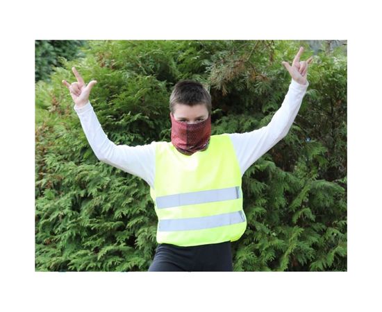 Детский аварийный сигнальный жилет со световозвращающими элементами DolleX, желтый, ГОСТ ZSN-CHY – изображение 4