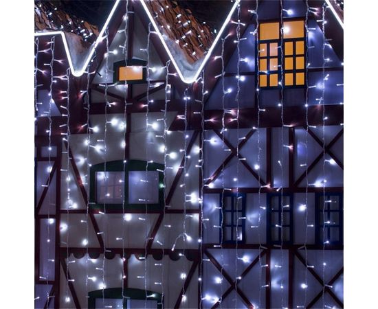 Новогодняя гирлянда занавес с эффектом мерцания Eurosvet 200-101 a044058 – изображение 10