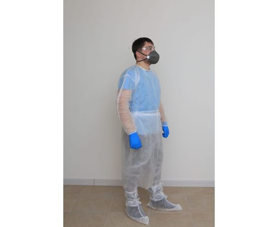 Хирургический нестерильный халат РЕАЛ, плотность 40-42 г/кв.м, длина 140, размер 54-56, 10 шт. 1603003001228 – изображение 7