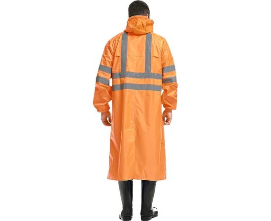 Влагозащитный флуоресцентный плащ ГК Спецобъединение EXTRA-VISION WPL, оранжевый, Плащ 100/112/170 – изображение 2