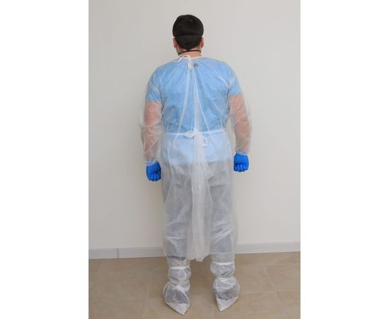 Хирургический нестерильный халат РЕАЛ, плотность 40-42 г/кв.м, длина 140, размер 54-56, 10 шт. 1603003001228 – изображение 6