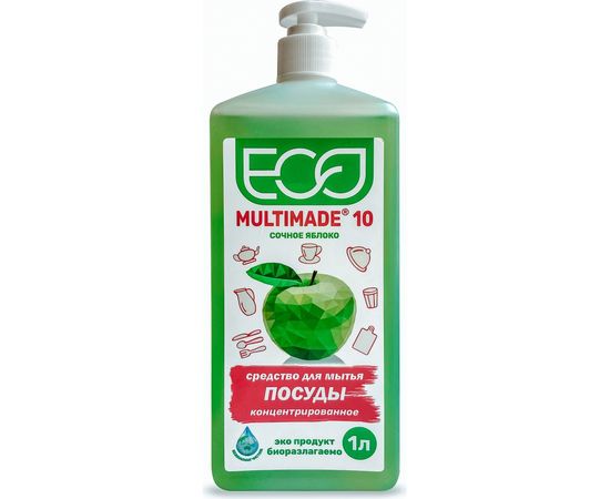 Нейтральное моющее средство для посуды Мультимэйд 10 1 л, концентрат 04295 – изображение 4