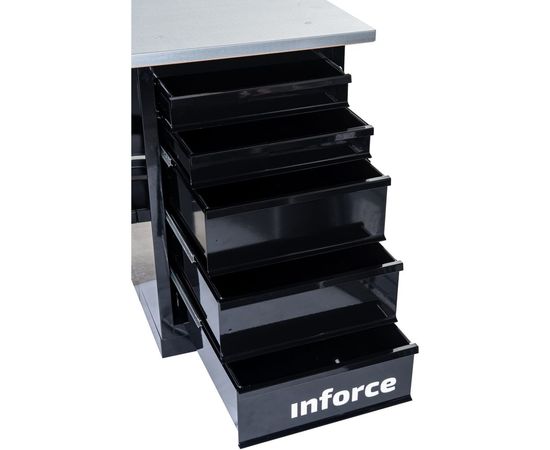 Верстак с драйвером и тумбой Inforce 1600х686х845 LW-3 05-01-007 – изображение 2