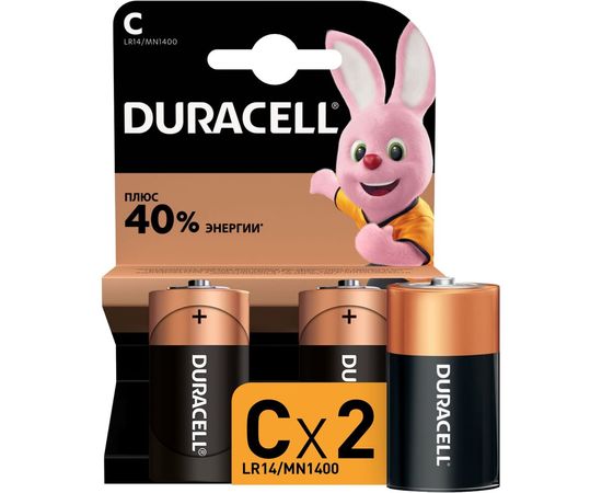 Элемент питания Duracell LR14-2BL 2шт Б0014054 