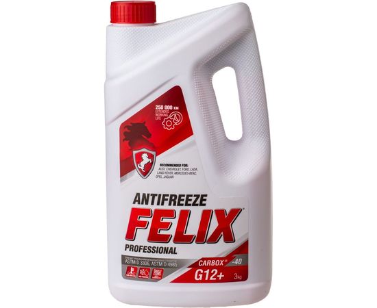 Антифриз FELIX CARBOX -40град.С, G-12, 3 кг, красный 430206326 