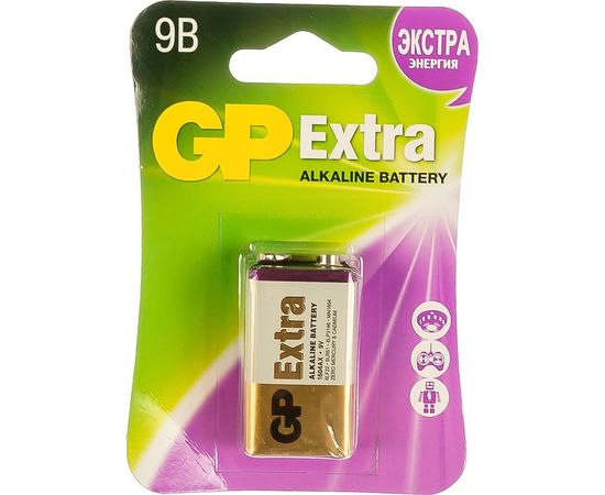 Алкалиновая батарейка GP Крона 1 шт Extra Alkaline 1604AX-5CR1 Extra 10/200 