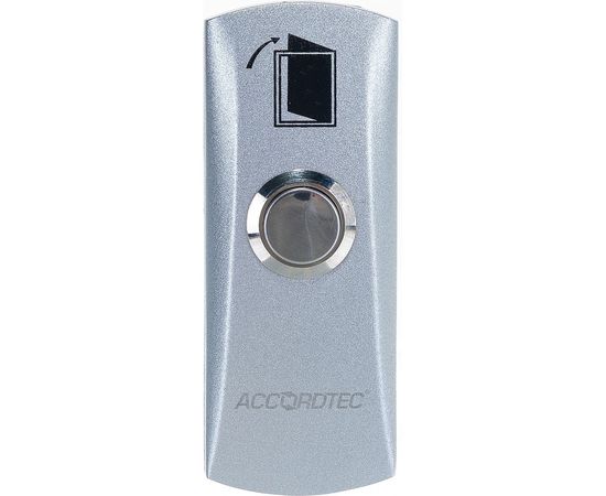 Металлическая накладная кнопка выхода ACCORDTEC 82x32x25, тип контактов НО AT-H805A 