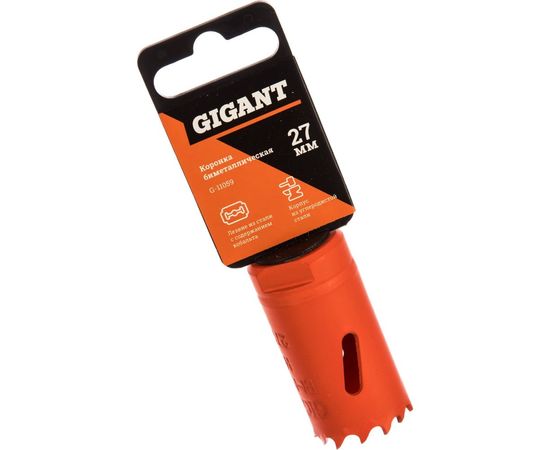 Коронка биметаллическая (27 мм; 38 мм) Gigant G-11059 