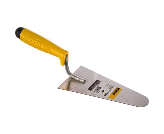 Полукруглая кельма нержавеющая сталь пластиковая рукоятка BIBER 180мм /50/ тов-191425 