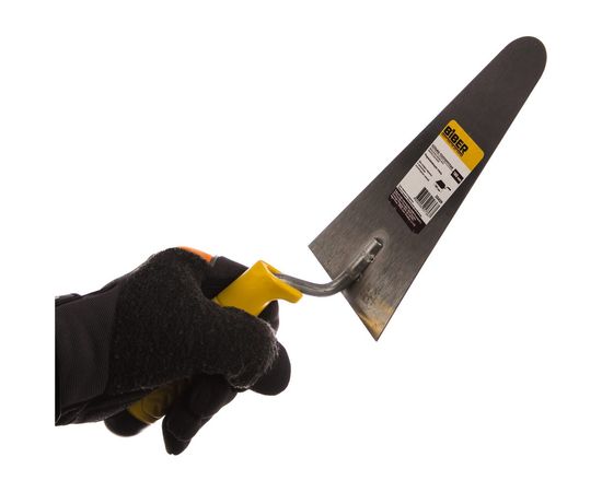 Полукруглая кельма нержавеющая сталь пластиковая рукоятка BIBER 180мм /50/ тов-191425 – изображение 2