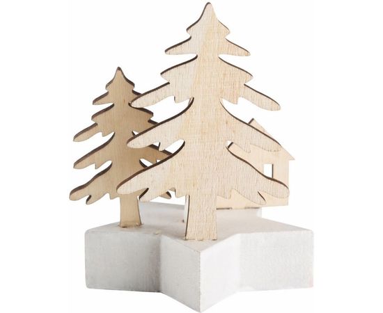 Деревянная фигурка с подсветкой Neon-Night Домик в лесу 9х8х10 см 504-043 – изображение 6