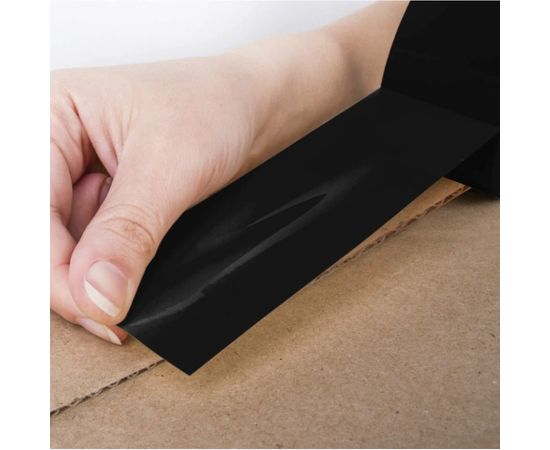 Клейкая упаковочная лента BRAUBERG 48 мм х 66 м, черная, толщина 45 микрон 440155 – изображение 3