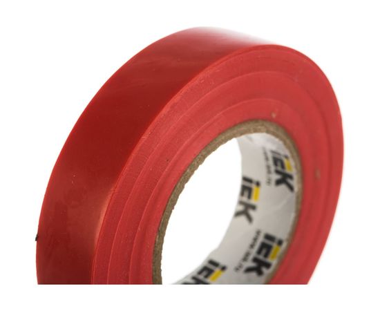 Изолента ПВХ 15мм, 20м, красная IEK ИЭК UIZ-13-10-K04 – изображение 3