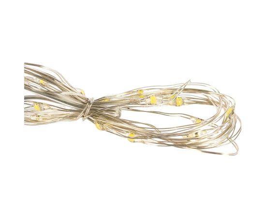 Электрогирлянда VEGAS Нить 20 холодных ламп, серебристый провод, с пультом, дисплей-бокс 55105 – изображение 5