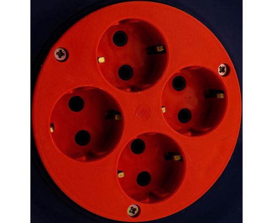 Катушка без провода GLANZEN 4 гнезда, с заземлением Ф240мм, EL-00-240Z 00-00006422 – изображение 2