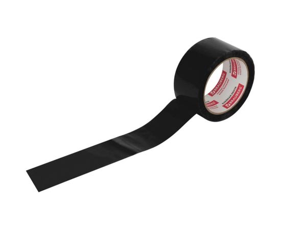 Клейкая упаковочная лента BRAUBERG 48 мм х 66 м, черная, толщина 45 микрон 440155 – изображение 2