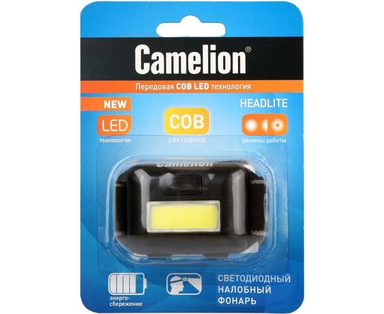 Налобный фонарь Camelion черный LED5355 13748 – изображение 4