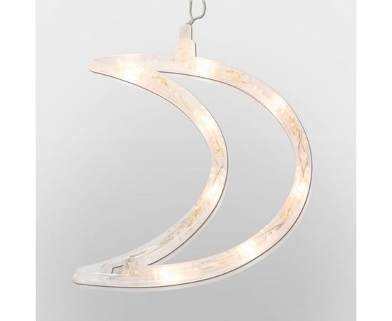 Световая фигура Neon-Night Месяц, теплый белый свет, на присоске с подвесом 501-014 – изображение 6