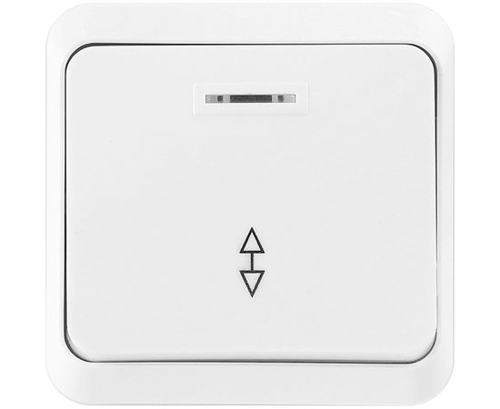 Проходной выключатель Smartbuy 1-клавишный с индикатором 10А белый Юпитер SBE-03w-10-SW12-1 