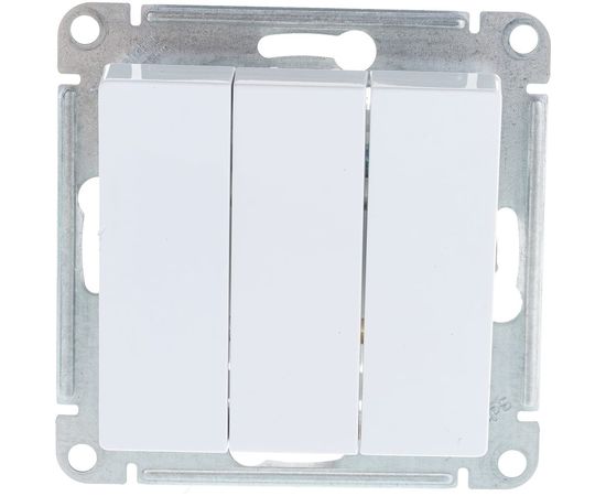 3-клавишный механизм выключателя Schneider Electric ATLAS DESIGN сх.1+1+1 10АХ белый ATN000131 