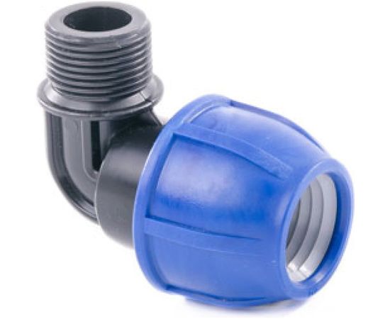 Отвод компрессионный PN16 (20 мм; 3/4") с наружной резьбой RTP 11550 