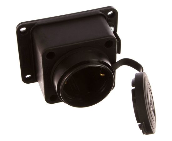 Розетка наружной установки LEZARD 103 прямая с заглушкой 2Р+РЕ 1х16А 220-240V 106-0400-0103 