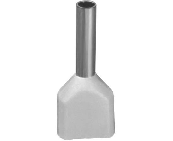 Наконечник Navigator 61 037 NET-E2-0.5-8-B50 НШВИ2, белый, 2 провода 50шт/упак 61037 