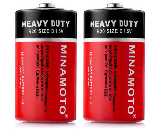 Батарейка Minamoto R20, 2 shrink 101 