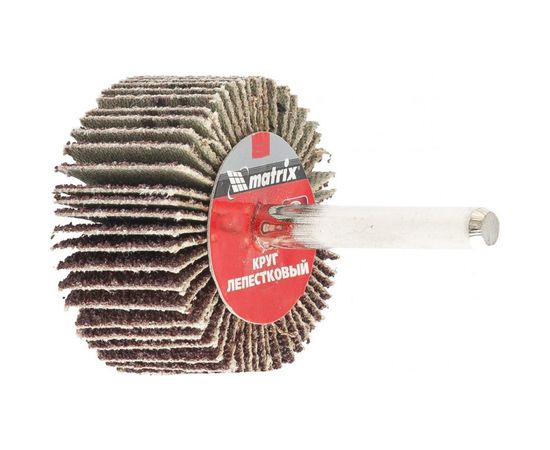 Круг лепестковый (40x20x6 мм; Р100) для дрели MATRIX 74168 