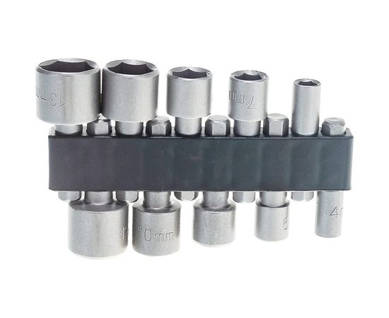 Набор бит-головок под шуруповерт 10 шт, 4-13 мм SKRAB 33440 