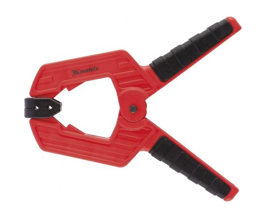 Клещеобразная струбцина, усиленная, пластиковый корпус, двухкомпонентные рукоятки MATRIX 20794 