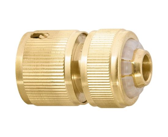 Соединитель латунный быстросъемный для шланга с автостопом 1/2PALISAD 66240:480 