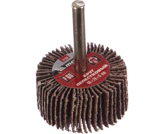 Круг лепестковый (40x20x6 мм; P 60) для дрели MATRIX 74166 