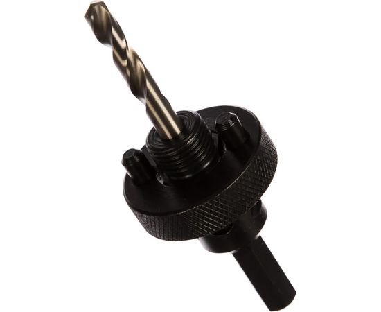 Державка PROFESSIONAL с пружинный фиксатором для коронок (32-200 мм) быстросъёмная STAYER 29550 