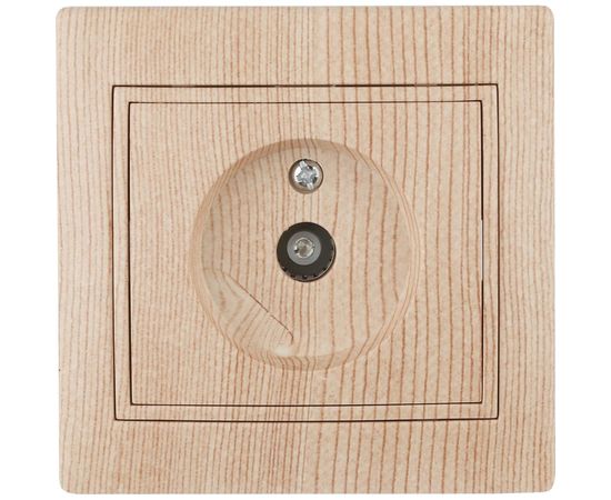 Розетка TV Intro 130111 одиночная, IP20, СУ, Plano, сосна Б0030081 
