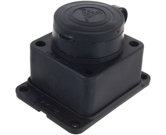 Розетка наружной установки LEZARD 103 прямая с заглушкой 2Р+РЕ 1х16А 220-240V 106-0400-0103 – изображение 5
