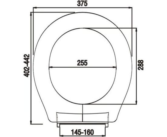 Сиденье для унитаза Milardo полипропилен 010 010PP00M31 – изображение 2
