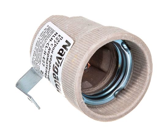 Электрический патрон Navigator NLH-CL-H-E27, керамический, с держателем, Е27 71619 – изображение 2