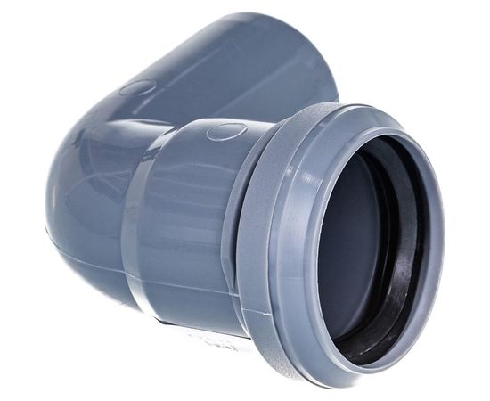 Канализационный отвод RTP 40 мм, 87 градусов, серый 16739 – изображение 2