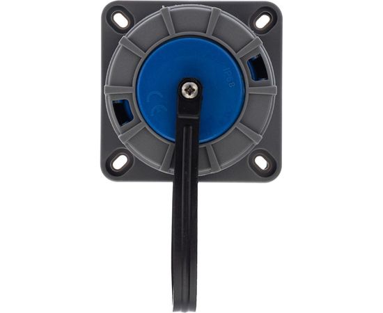 Настенная влагозащищенная розетка REXANT с крышкой 16 А, 2Р+РЕ, IP68 111-124 – изображение 2