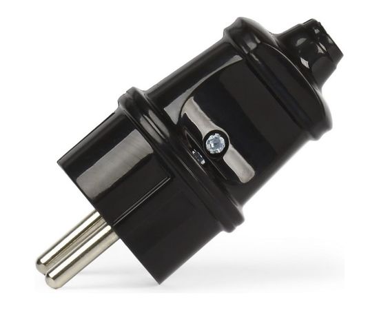 Прямая вилка Smartbuy с заземлением черная 16А 250В SBE-16-P01-b – изображение 2