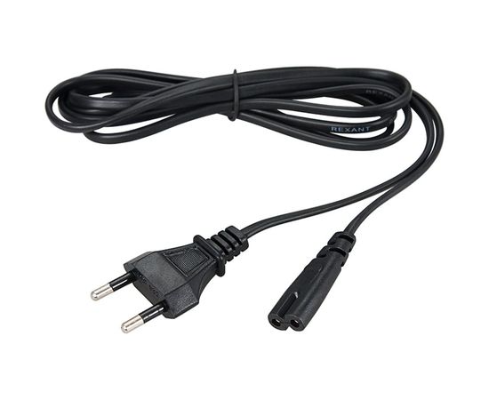 Сетевой шнур REXANT вилка - евроразъем С7, кабель 2x0,5 кв.мм, длина 1,8 метра 11-1101 – изображение 6