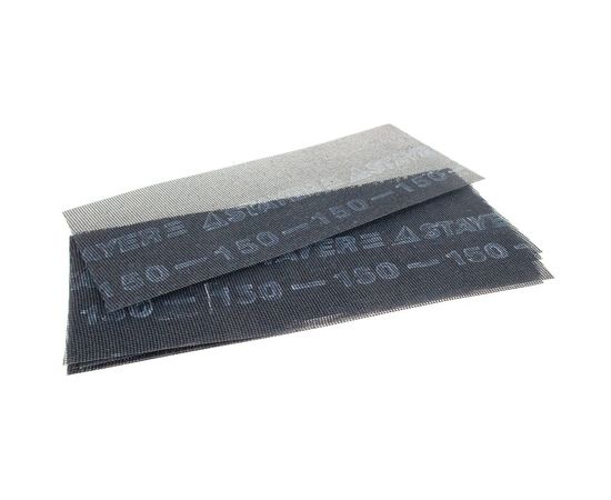 Сетка шлифовальная 10 листов (11х27 см; №150) STAYER 3547-150 – изображение 2