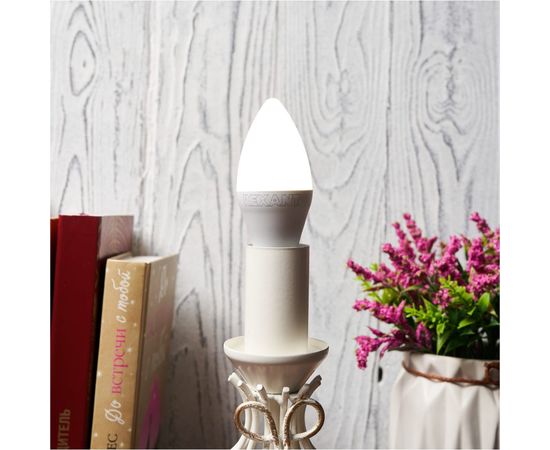 Светодиодная лампа REXANT Свеча 9,5 Вт E14 903 лм 4000 K нейтральный свет 604-024 – изображение 4