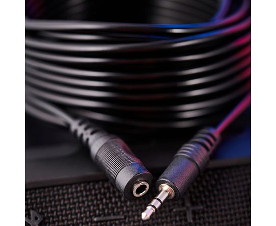 Шнур REXANT Стерео 3,5 мм гнездо - Стерео 3,5 мм штекер, длина 7 метров 17-4007 – изображение 4