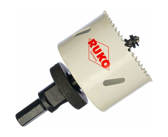 Набор коронок HSS-Co (19-64 мм) 9 шт. + 2 адаптера RUKO 126306 – изображение 3