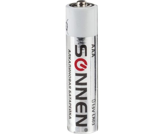 Батарейки SONNEN Alkaline, AAA алкалиновые, 10 шт., в коробке, 451089 – изображение 3